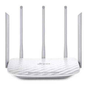 TP-Link Archer C60 AC1350 Dual Band Wireless, Wi-Fi Speed Up to 867 Mbps/5 GHz + 450 Mbps/2.4 GHz, Supports Parental Control, Guest WiFi, MU-MIMO Router, Qualcomm Chipset- White